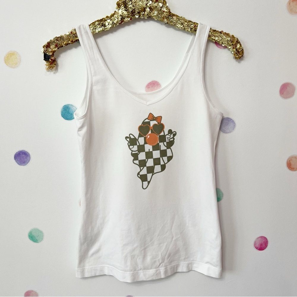 Bubble blowing ghost Retro tank